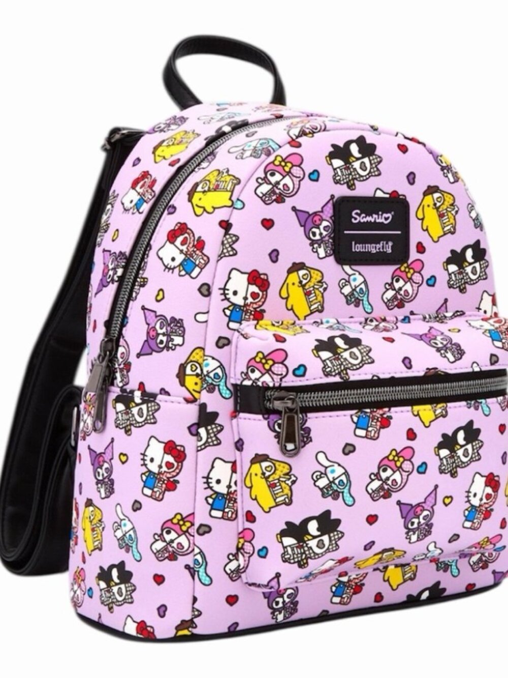 NEW Loungefly Sanrio Hello Kitty & Friends Half Skeleton Mini Backpack Hot Topic - Picture 2 of 3